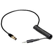 Shure WA460 3.5' Output Cable, TA3F Connector to Stereo Miniplug Connector, used with VP3 Receivers