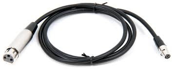 Shure WA310 4\' Microphone Adapter Cable, 4-Pin Mini Connector (TA4F) to XLR(F) Connector, used with PG1, PGX1, SLX1, LX1, U1, UC1, ULX, UR1 and UT1 Bodypack Transmitters