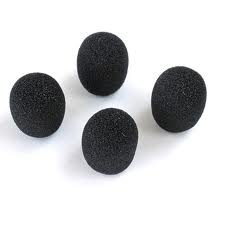 Shure RK183WS Black Snap-Fit Foam Windscreens for MX183, MX184, MX185, BETA 98, WH30, WL183, WL184, WL185 (Contains Four)