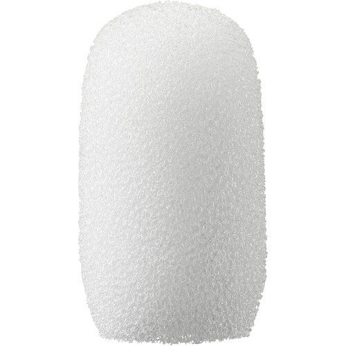 Shure RPMDL4WS/W Foam Windscreen for DL4 and DH5 DuraPlex Microphones (5-Pack), White