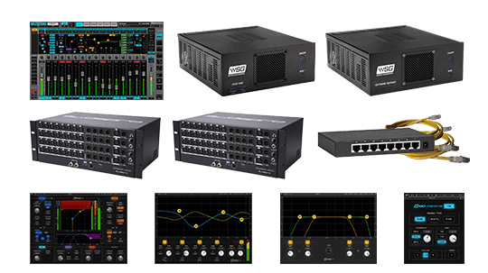 Waves CMBLVDSP64 eMotion LV1 + FIT Controller + Extreme Server-C + 64-Preamp Stagebox