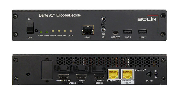 Bolin Technology D20H Dante AV Encoder/Decoder HDMI