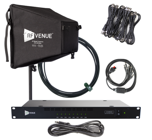 RF Venue COMB8CPB RF Venue 8 Channel In-Ear Monitor Upgrade Pack