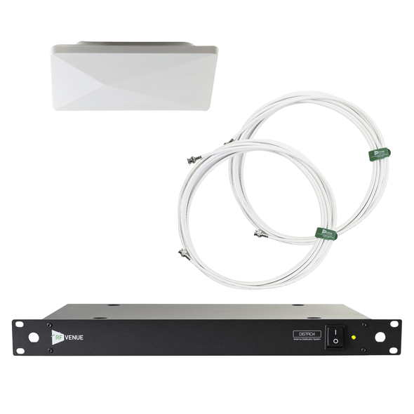 RF Venue DFINBDISTRO4 RF Venue 4 Channel Wireless Microphone Upgrade Pack - Wallmount Black