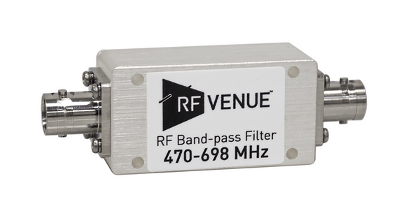 RF Venue BPF470T608 Band-pass Filter 470-608 MHz