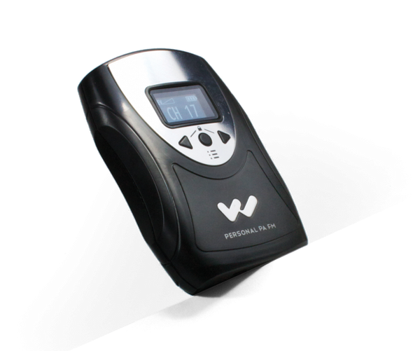 Williams AV PPA T46 FM body pack transmitter with OLED display.