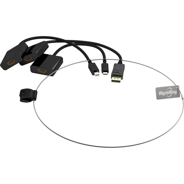 Wyrestorm WYRERING Adapter Ring with USB-C DisplayPort and Mini DisplayPort to HDMI wi