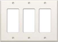 Radio Design Labs CP-3 Triple Cover Plate - white