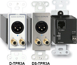 Radio Design Labs D-TPR3A Active Three-Pair Receiver - Twisted Pair Format-A - XLR and stereo phono outputs