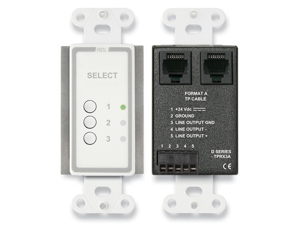 Radio Design Labs D-TPRX3AC Three Input Format-A Source Selector (Custom Labeled)