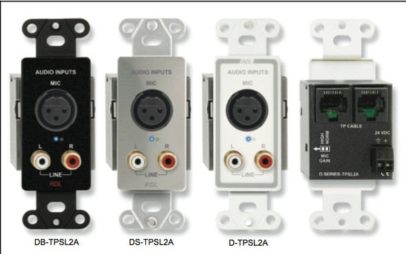 Radio Design Labs D-TPSL2AC Active Two-Pair Sender - Twisted Pair Format-A
