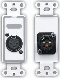 Radio Design Labs D-XLR3F XLR 3-pin Female Jack on D Plate - Solder type