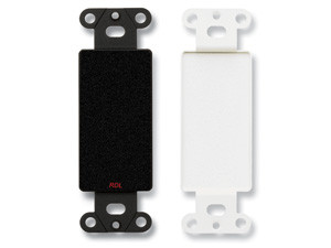 Radio Design Labs DB-BLANK Style Plate with No Jack Cut Out - Black (Custom Labeled)