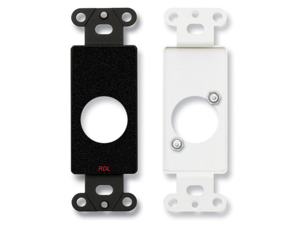 Radio Design Labs DB-D1C Single plate for standard and specialty connectors - Black (Custom Labeled)
