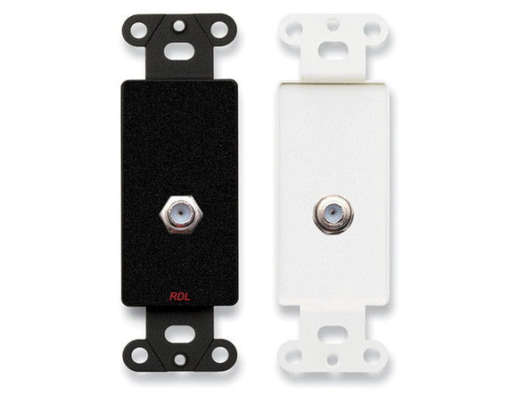 Radio Design Labs DB-F Double Type F Jack on Decora Wall Plate