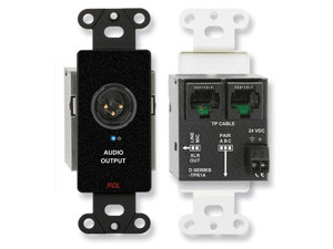 Radio Design Labs DB-TPR1A Active Single-Pair Receiver - Twisted Pair Format-A - XLR mic/line output - Black