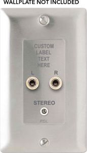 Radio Design Labs DS-CIJ3C Consumer Input Jacks Mono (Custom Labeled)