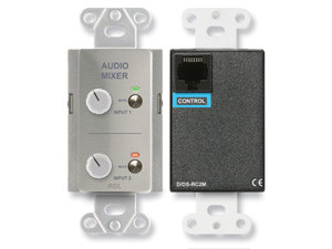Radio Design Labs DS-RC2MC Remote Audio Mixing Control with Muting - Stainless (Custom Labeled)