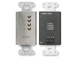 Radio Design Labs DS-RC4STC 4 Channel Remote Control for ST-SX4 - stainless steel (Custom Labeled)