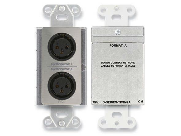 Radio Design Labs DS-TPSM2A Active Two-Pair Sender Dual Microphone Preamplifier - Format-A - Stainless