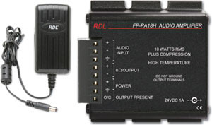 Radio Design Labs FP-PA18HX 18 W High Ambient Temperature Audio Power Amplifier with Power Supply