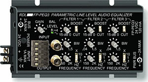 Radio Design Labs FP-PEQ3 3 Band Parametric Equalizer - Terminals/Phono Jacks