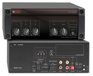 Radio Design Labs HD-MA35 35 Watt Mixer Amplifier - 4/8 Ohm Outputs