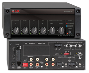 Radio Design Labs HD-MA35U 35 Watt Mixer Amplifier - 4/8 Ohm Outputs