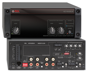 Radio Design Labs HD-RA35UA 35 Watt Remote Mixer Amplifier - 25 V, 70 V, 100 V Outputs