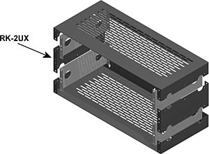 Radio Design Labs RK-2UX 19" Utility Rack Chassis - 2 RU extension