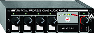 Radio Design Labs RU-MX4LT Pro 4 Input Line Mixer - Mic and Line Out