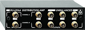 Radio Design Labs RU-UDA4 Stereo Audio Distributor - 2x4 - Phono Jacks