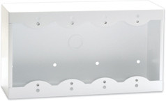 Radio Design Labs SMB-4W Quadruple Surface Mount Box for Decora Remote Controls and Panels - white