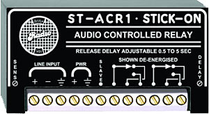 Radio Design Labs ST-ACR1 Line-Level Controlled Relay - 0.5 to 5 s Delay