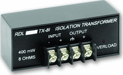 Radio Design Labs TX-8i Headphone Isolation Transformer