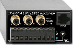 Radio Design Labs TX-TPR3A Active Three-Pair Receiver - Twisted Pair Format-A - balanced line outputs