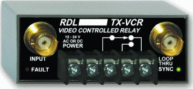 Radio Design Labs TX-VCR Video Controlled Relay - BNC