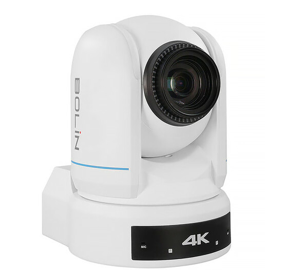 Bolin Technology B9-418W 4K30 IP/HDMI/3G-SDI PTZ Camera Sony CMOS 18x Optical Zoom (White)