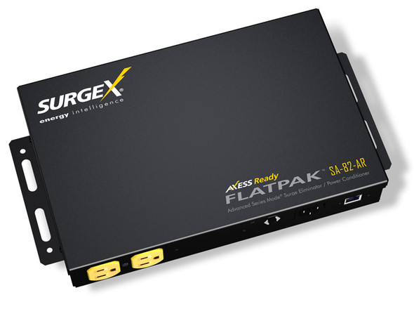 SurgeX SA-82-AR Axess Ready FlatPak IP Connected Series Mode Surge and Power Conditioner, Includes AR Software