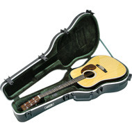 SKB Cases 1SKB-18 Acoustic Dreadnought Shaped Hardshell TSA Latch, OverMolded Handle