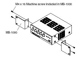 TOA MB-1000 RACK KIT, BG-M SERIES BG-2035, BG-2060, BG-2120