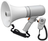 TOA ER-3215 15W Megaphone with Microphone (White/Gray)