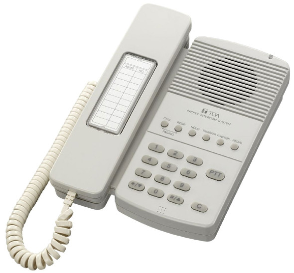 TOA N-8410MS 4 wire master station with handset can be connected with N-8400RS