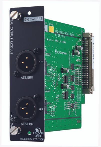 TOA D-972AE Digital Output Module (AES/EBU)