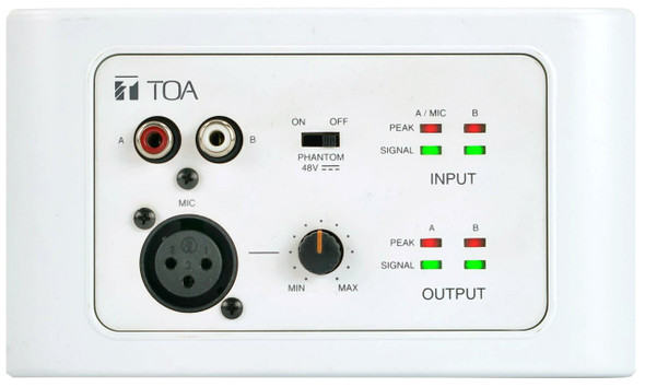 TOA M-822IO-AM White Remote Audio Input Output Panel exclusive use with the M-8080D