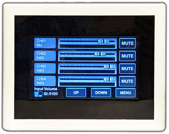 TOA M-800RCT-AM M-8080D Remote Control Panel With 4.3" Touchscreen (White) Powered By RD Port On M-8080D