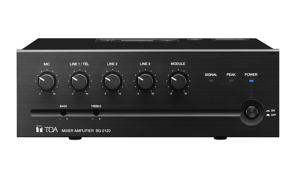 TOA BG-2240D Mixer Amp 8 Ohm, 25V, and 70V power outputs