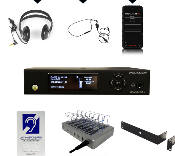 Williams AV WF SYS1C-00 WaveCAST System with Integrated Li-Poly Battery & 2 WAV Pro Wi-Fi Receivers