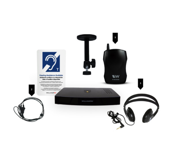Williams AV IR SYS32-00 AVPlus T3 Infrared System with Headphones
