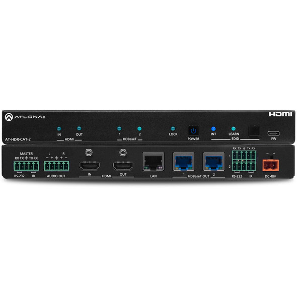 Atlona AT-HDR-CAT-2 4K/HDR HDMI 2.0b HDBaseT HDMI 1 x 2 Distribution Amplifier
